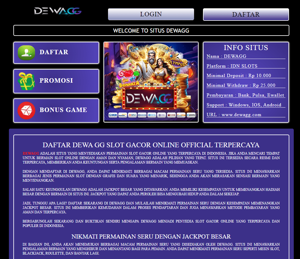 Dewagg Idnplay Dengan Koleksi Permainan Komplet