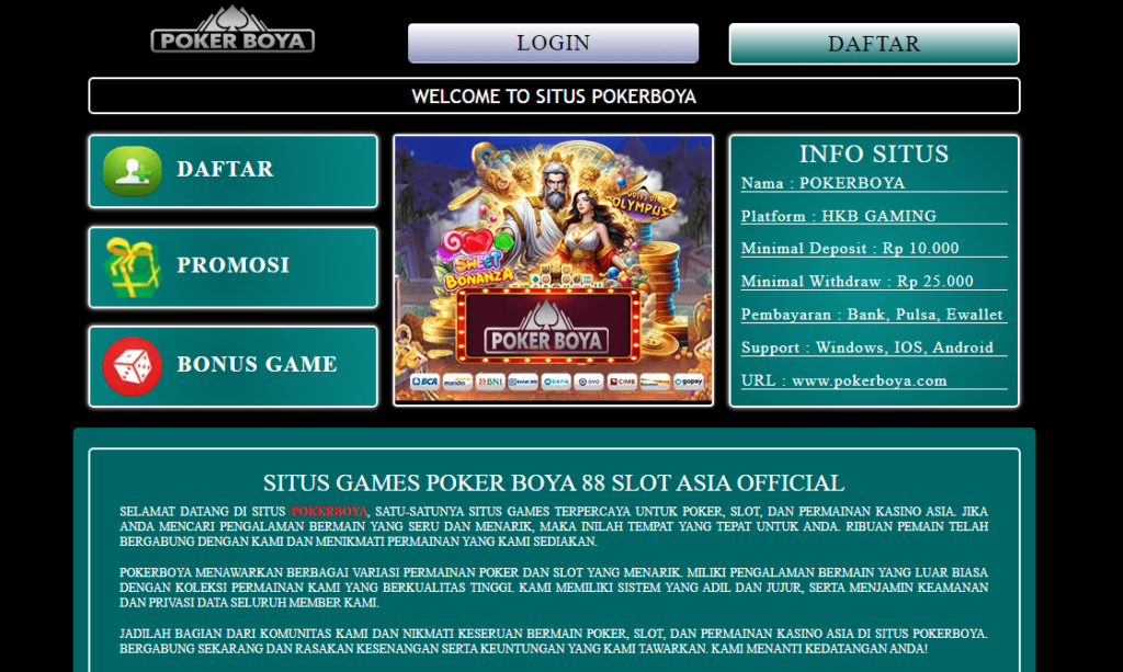 RTP Pokerboya Slots Asia Dapat dipercaya