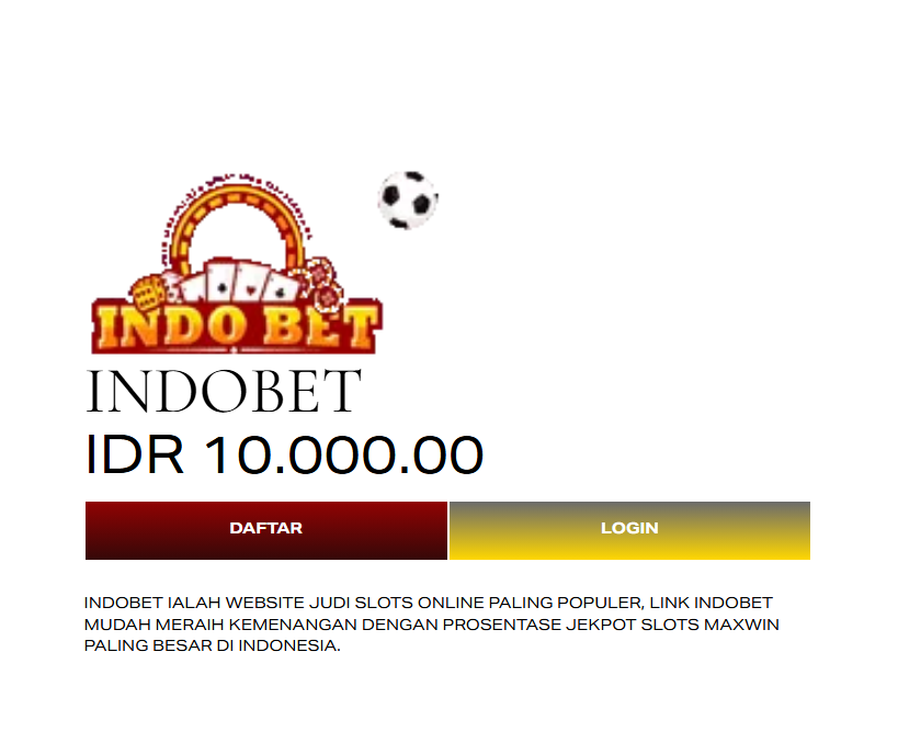 Indobet Situs Agen Poker Online Anti Nawala