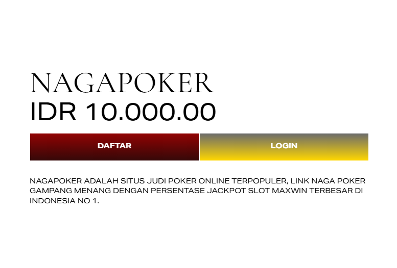 Nagapoker | Agen Slot Online Dengan RTP Slot Terbaik