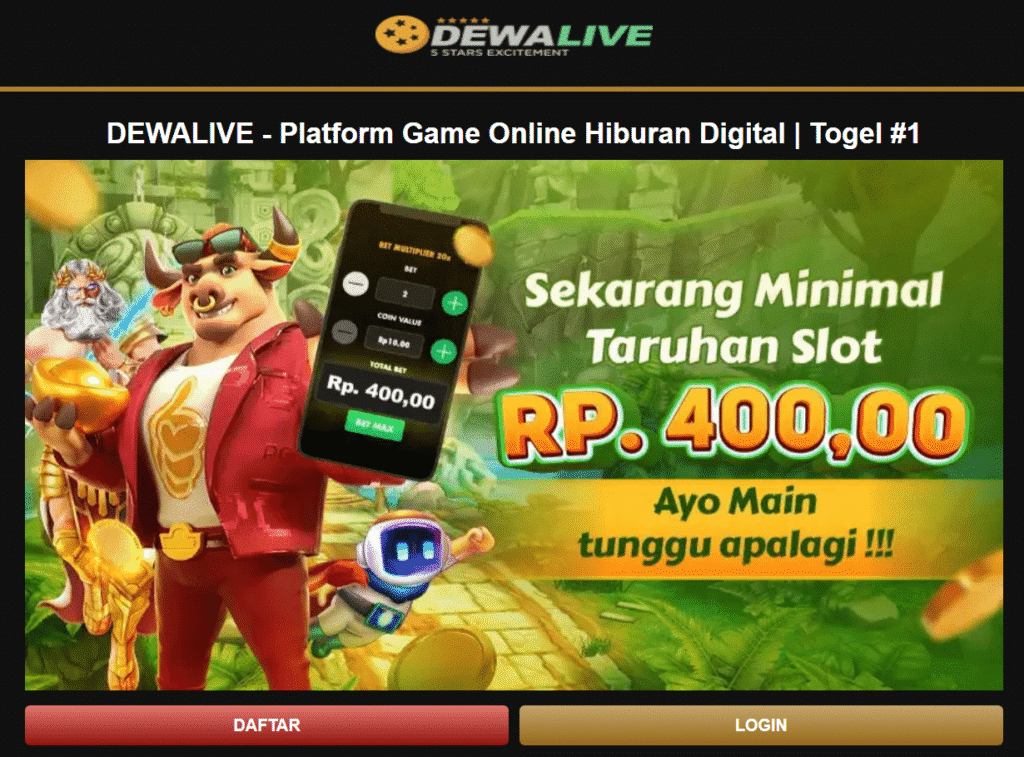 Dewalive – Situs Judi Togel Dengan Provider Game Terbaik